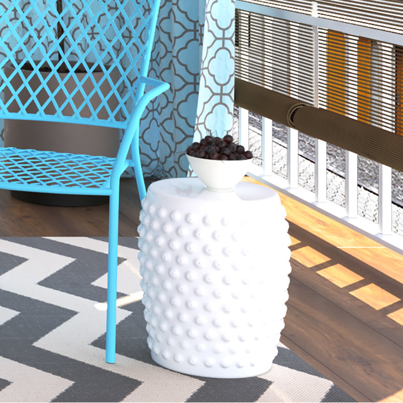 Hoddesd Drum Ceramic Garden Stool & Reviews Joss & Main